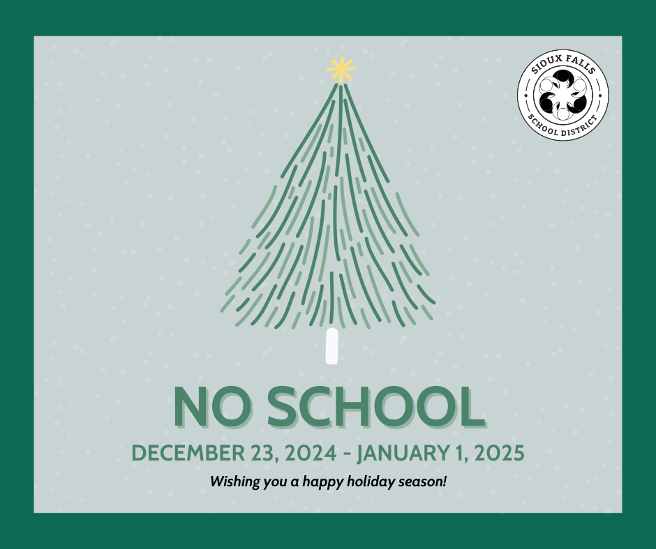 No school december 23 through january 1 image