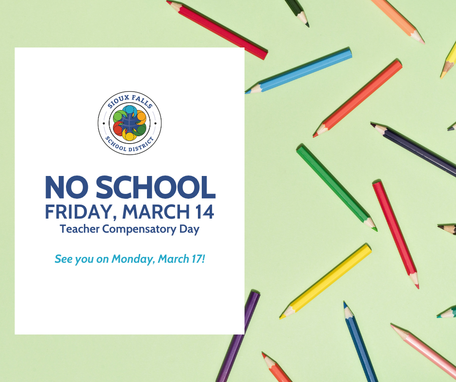 No School Friday, March 14!