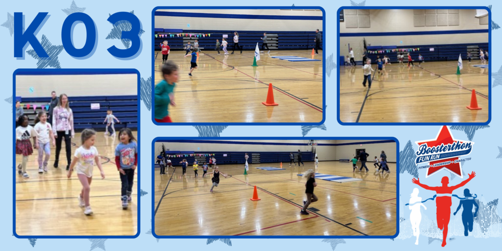 K03 dashed, the Fun Run’s thrill, Left the crowd cheering, hearts to fill! Thank you for donating to our school!