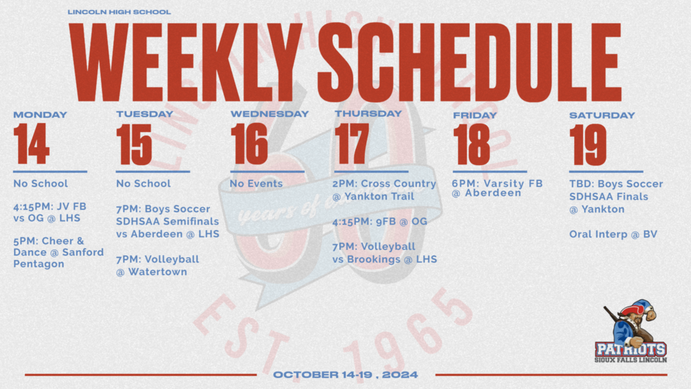 Activities Calendar