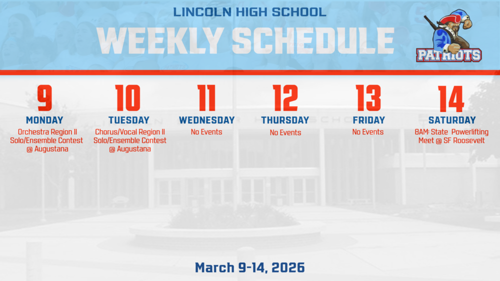 LHS Activities Calendar