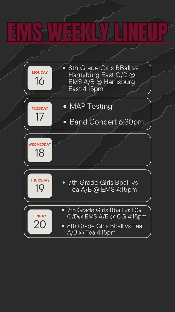 weekly lineup