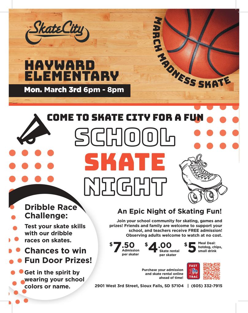 March Skate City Night for Hayward Fundraising