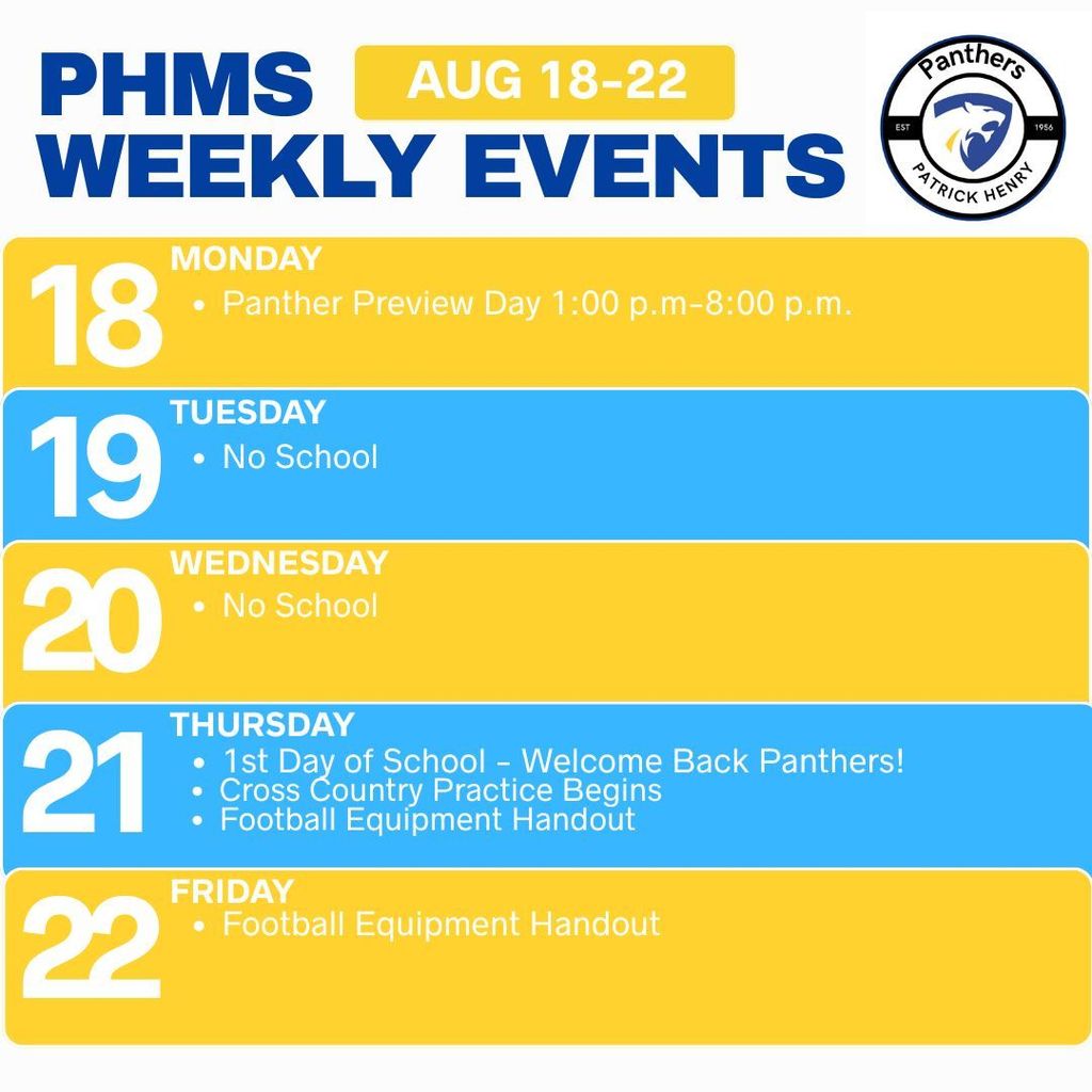 Weekly Events