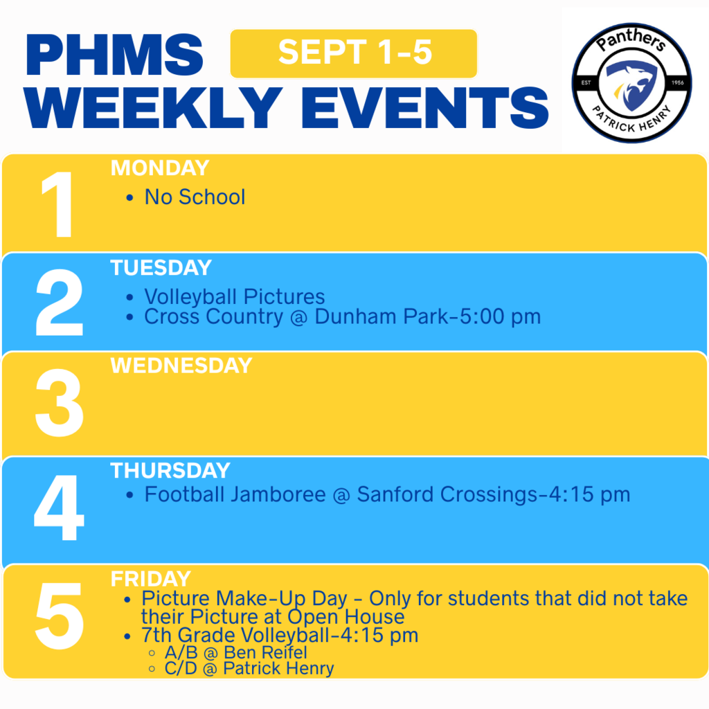 Weekly Events