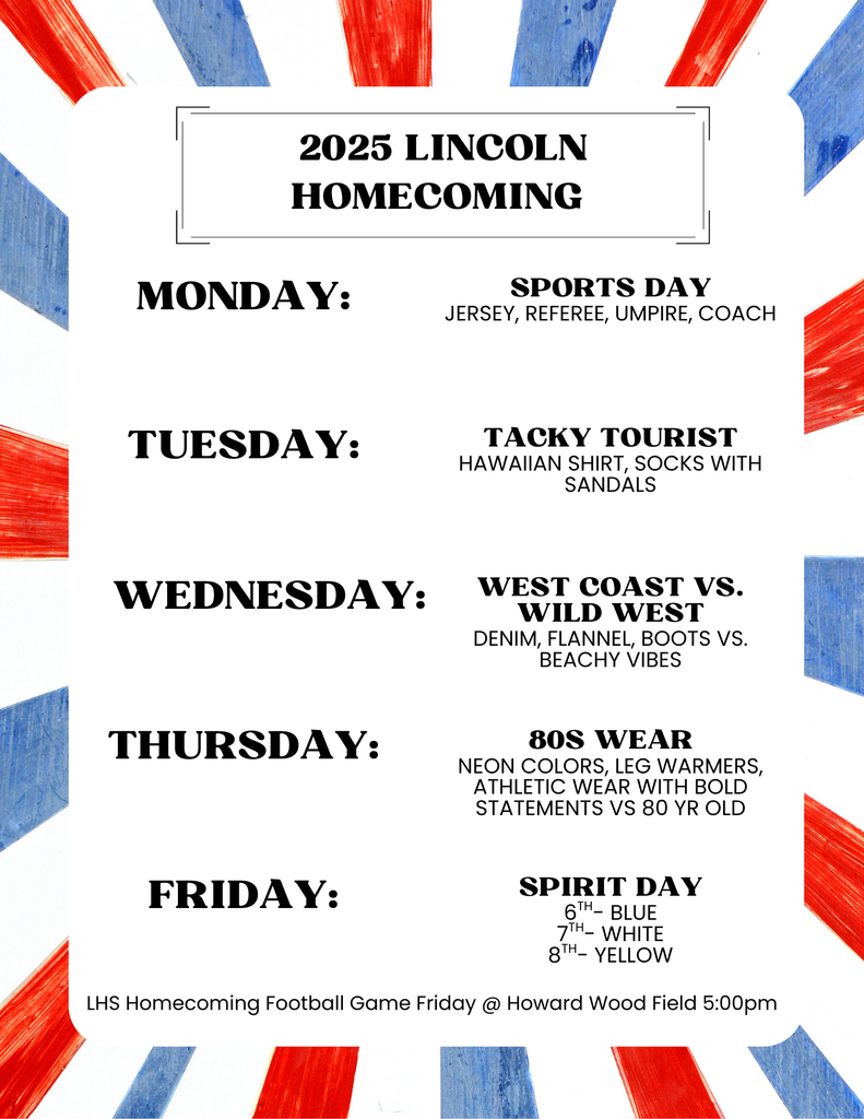 Homecoming Dress Up Days