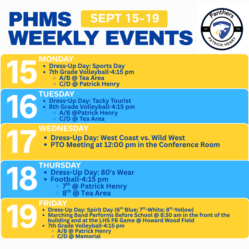 Weekly Events