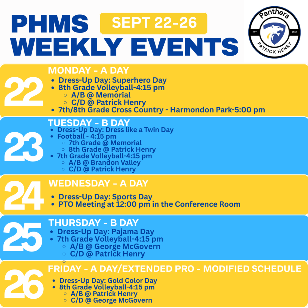 Weekly Events