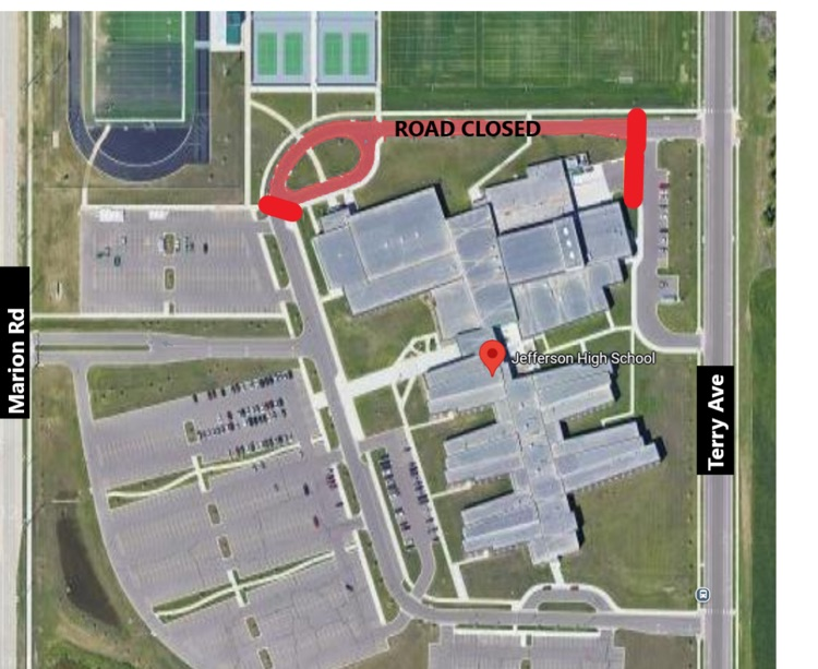 Road closure for Homecoming carnival