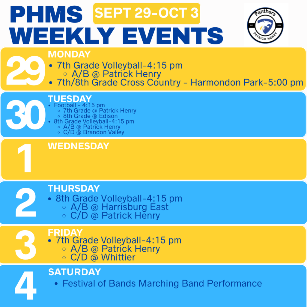 Weekly Events