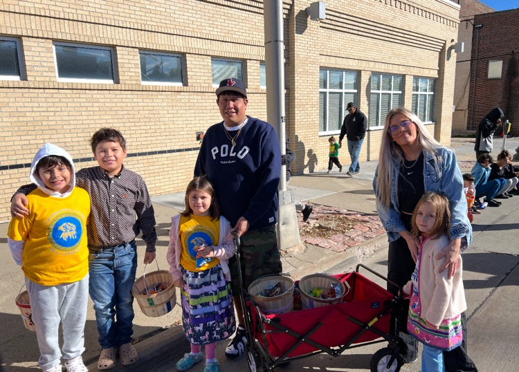 EFA+ students at the Native American day parade