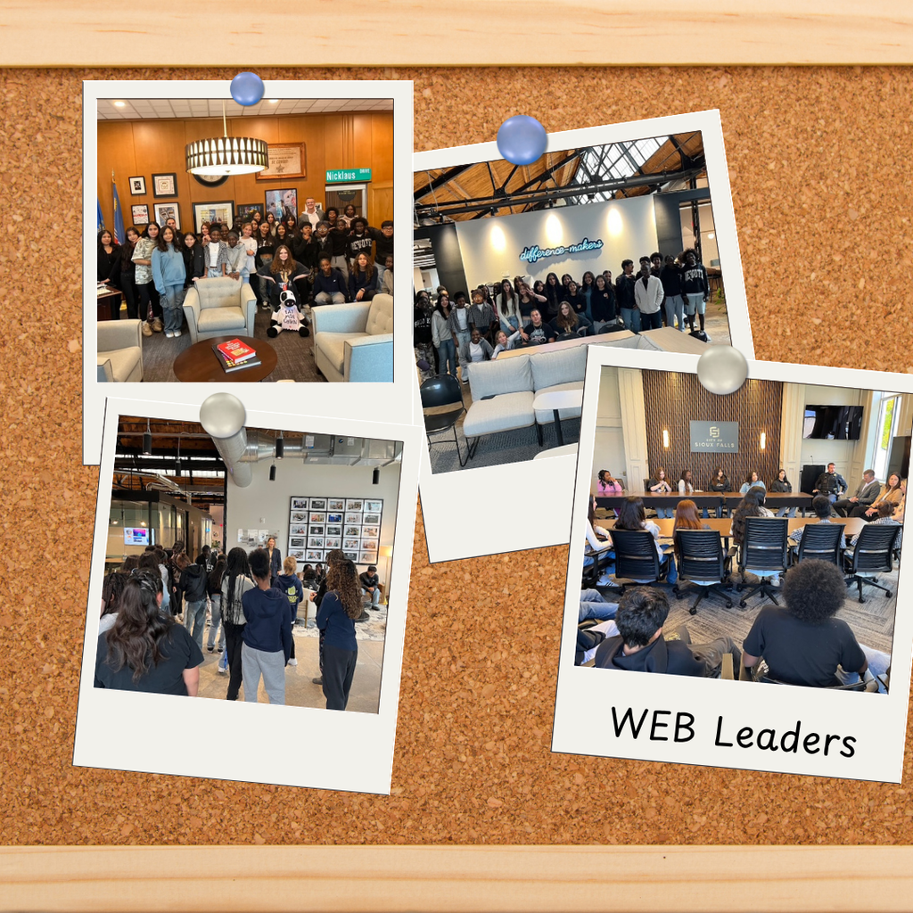 Whittier WEB Leaders visiting Click Rain and City Hall.