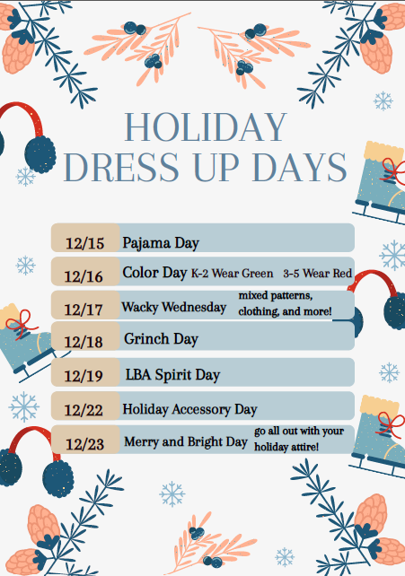 Holiday Dress Up Days at LBA