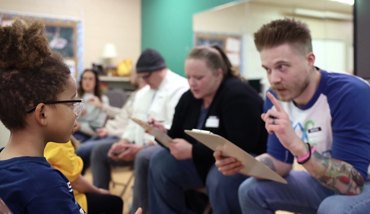students participating in the smart bowl 