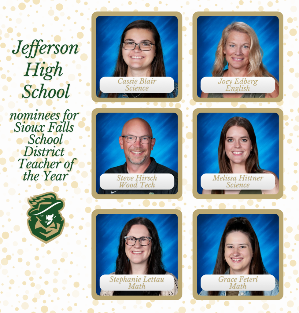 JHS Teacher of the Year Nominees