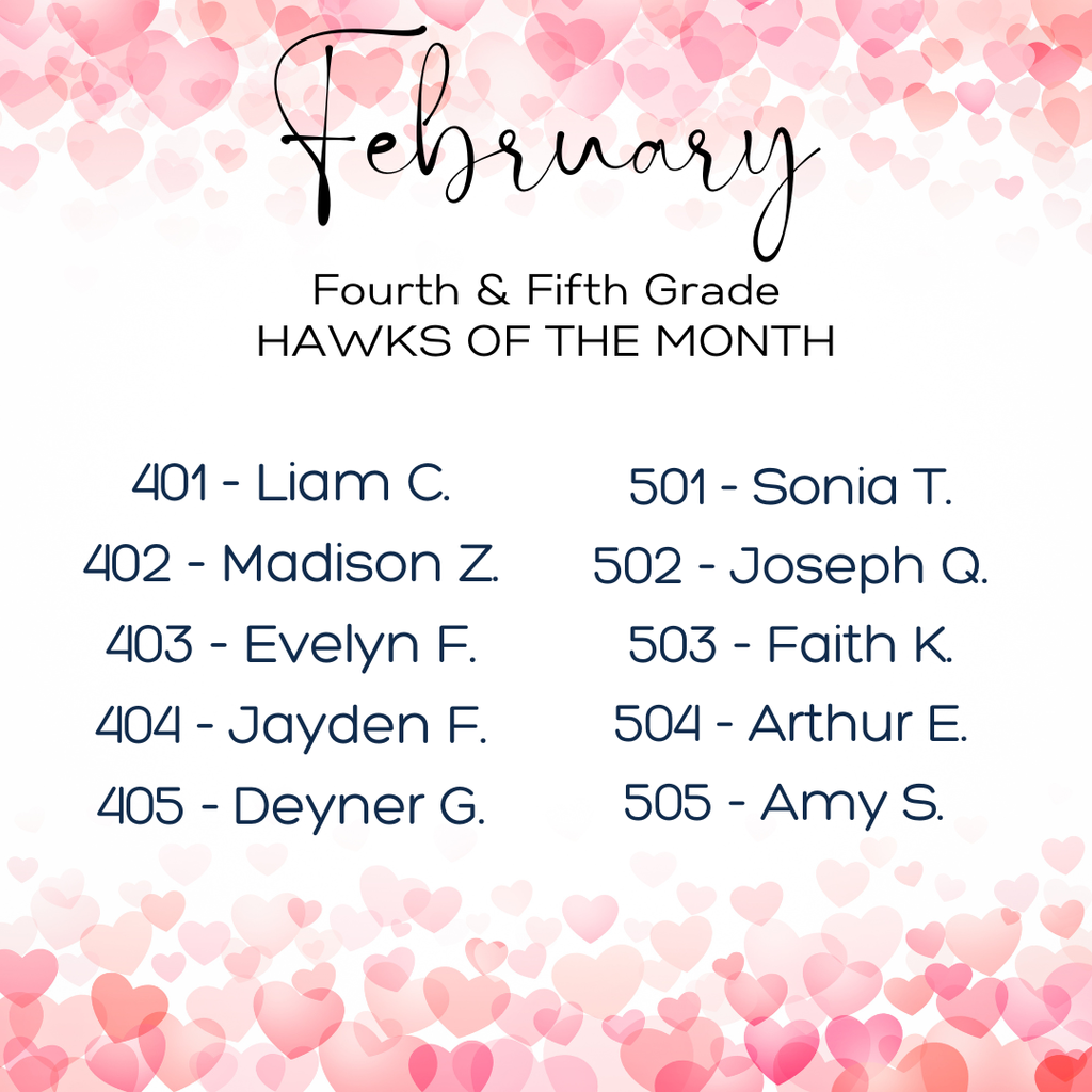 February Hawks of the Month