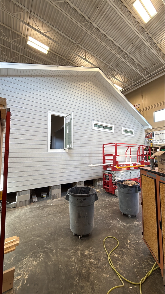 CTE house siding is ready for paint