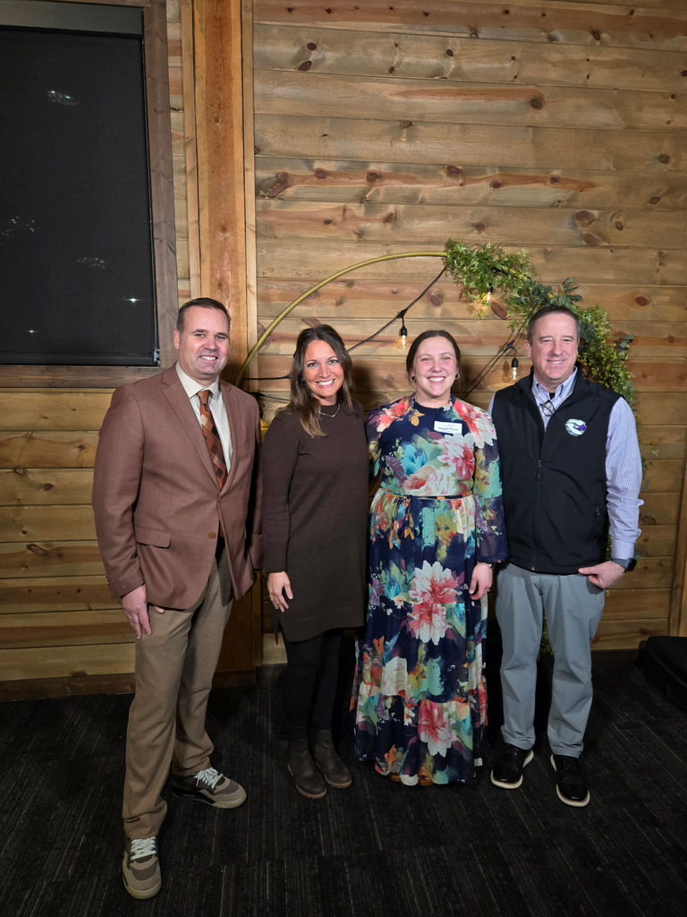 Mr. Hutchinson, Mrs. Muller, Mrs. Kruse and Mr. Koehler celebrating at the Teacher of the year banquet. 