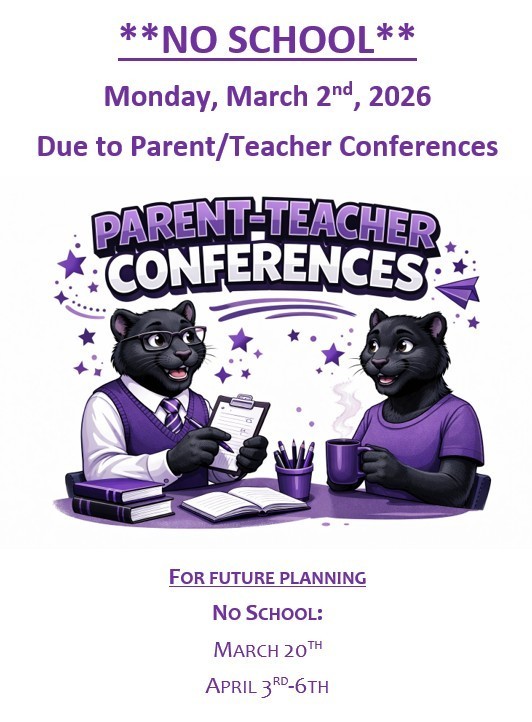 parent and teacher talking about conference times and no school March 2nd