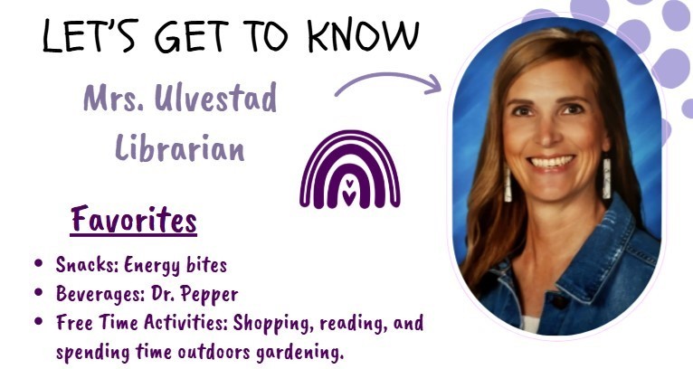 librarian Mrs. Ulvestad