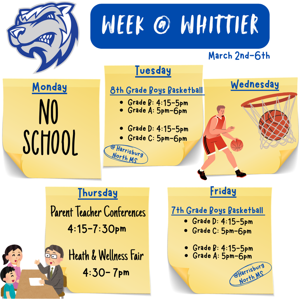 Events for the Week at Whittier!