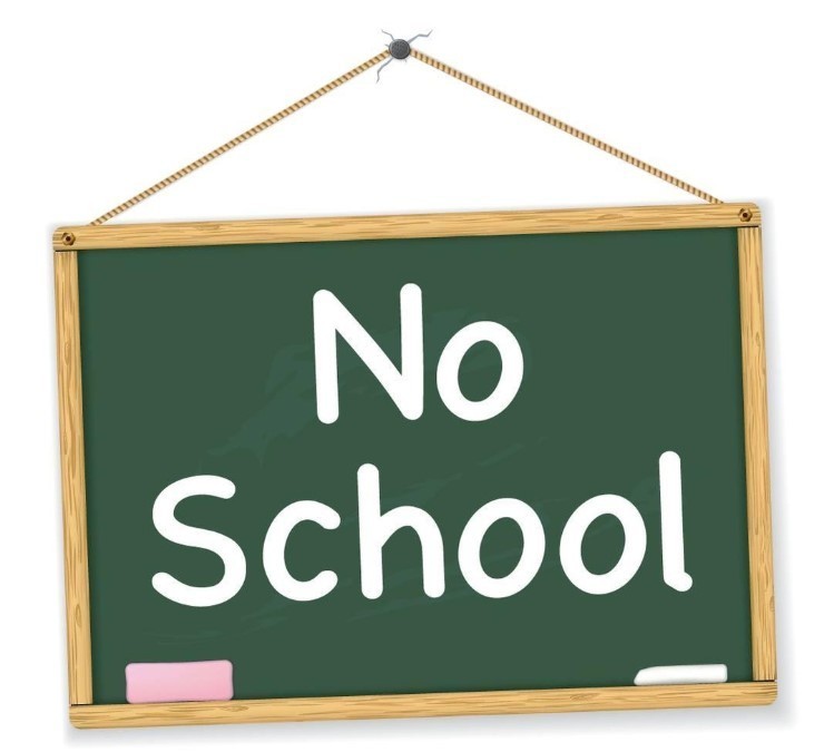 No school on chalkboard