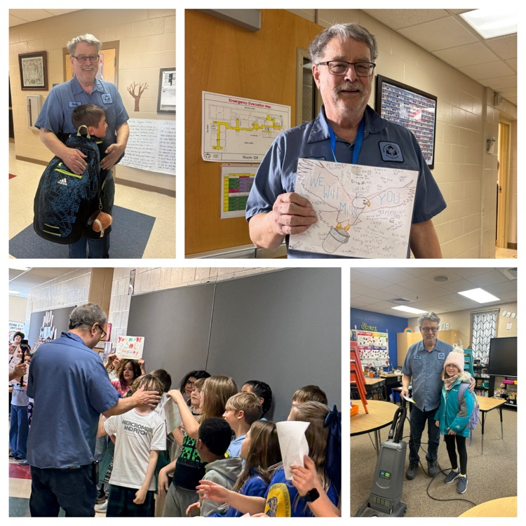 a collage style photo of students celebrating Randy Ross day