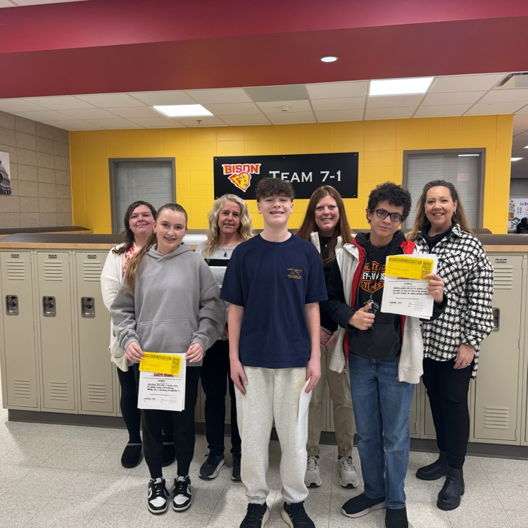 students of the month for February