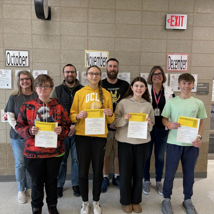 students of the month for February