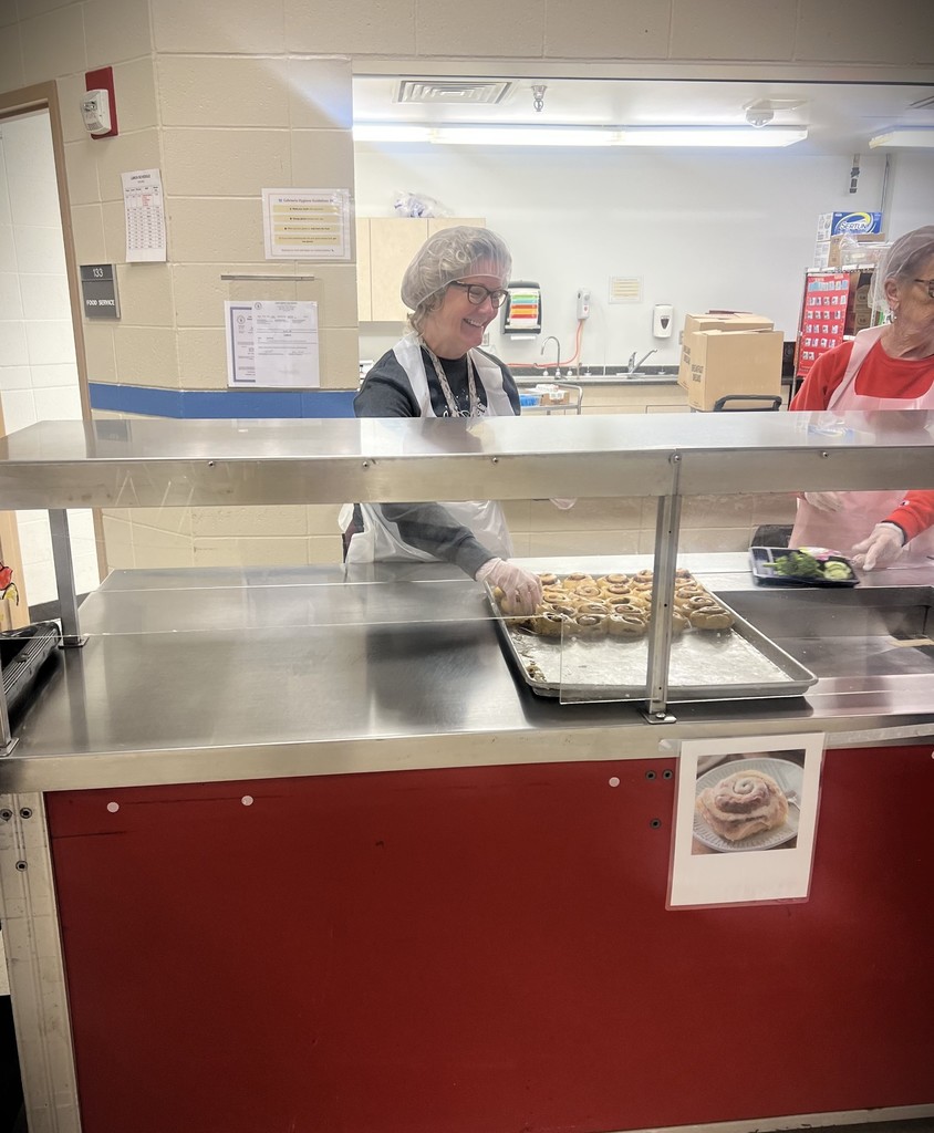 Principal Jones helping serve lunch