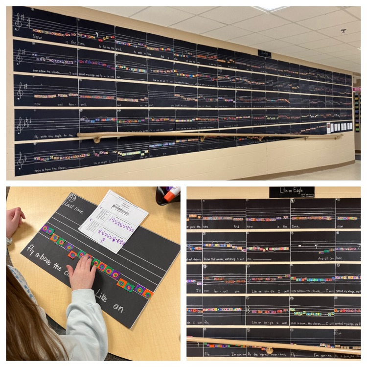 collage style photo of an integrated art installation