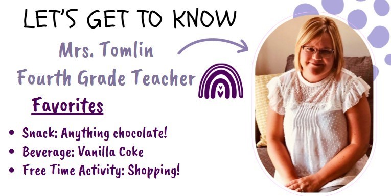 teacher Mrs. Tomlin sitting on a sofa