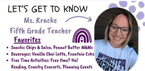 Teacher Mrs. Kracke smiling