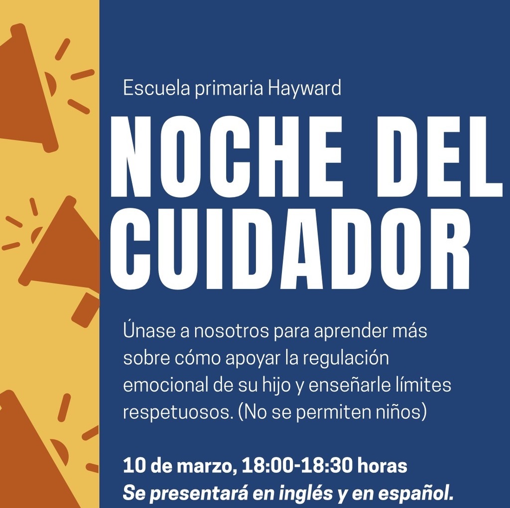 flier announcing caregiver event in Spanish