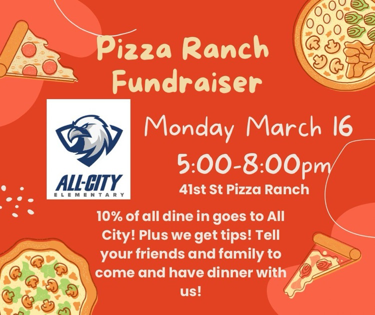 Pizza Ranch Fundraiser
