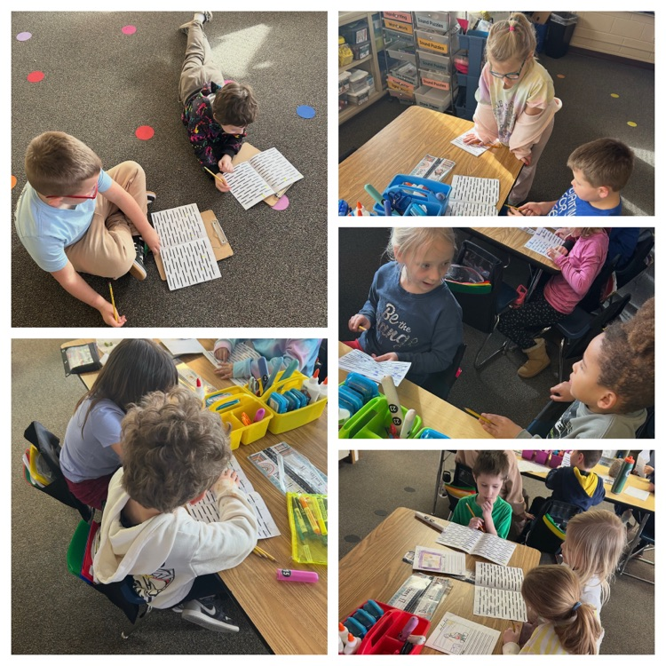 collage style photo of students peer editing