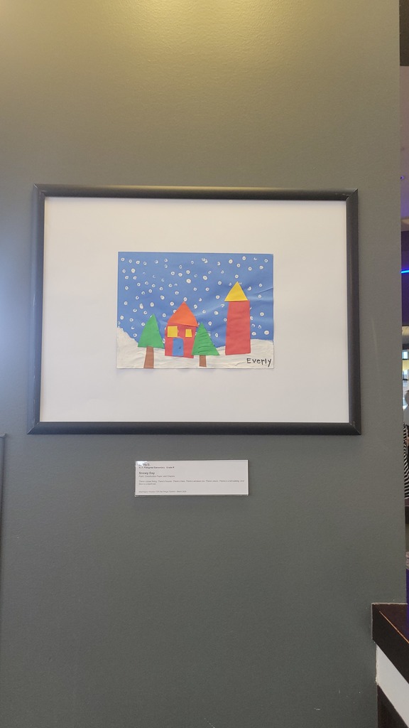 art exhibit picture hanging on the wall