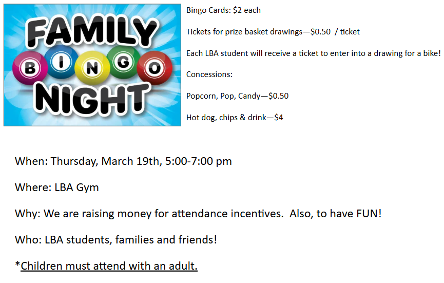 Family Bingo Night 2026