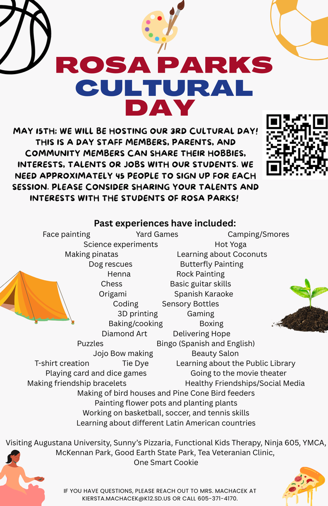 Cultural Day Sign Up Flyer