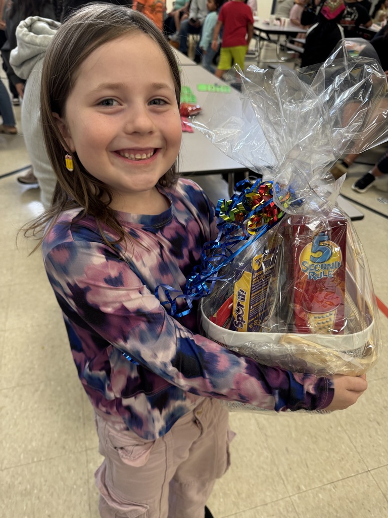girl with a prize basket