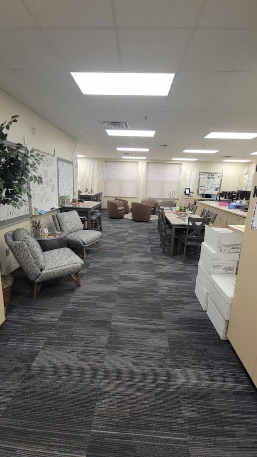 new staff lounge furniture on display