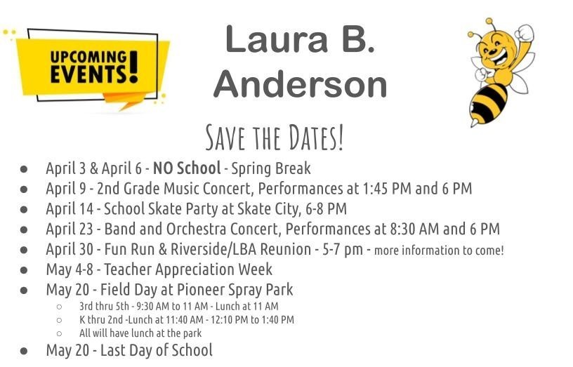 upcoming events April May 2026