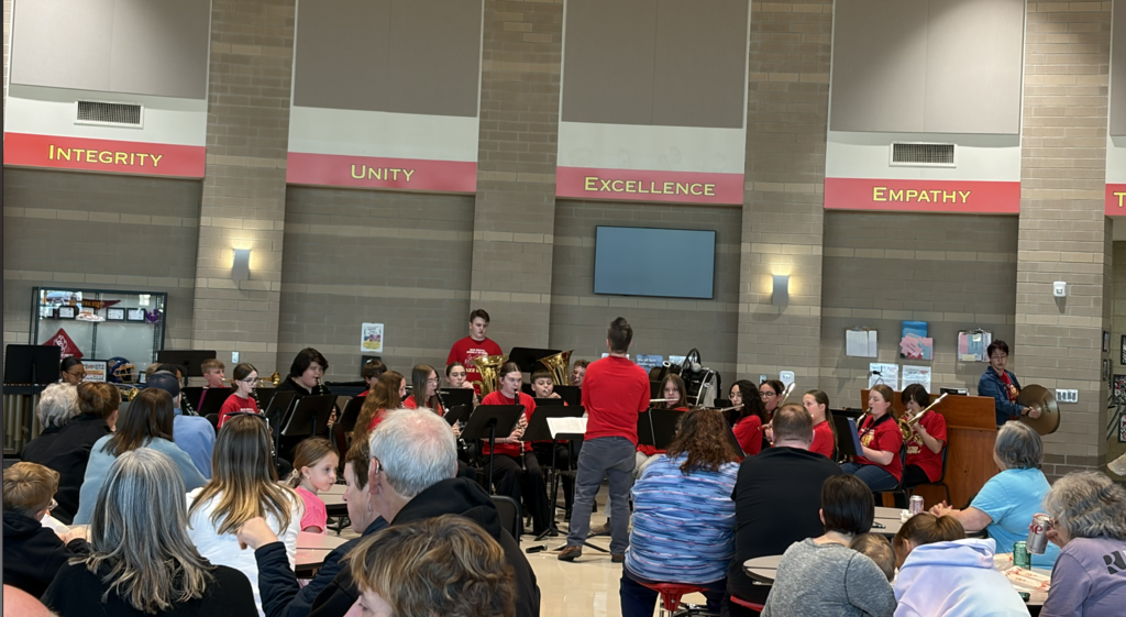 Band members performed and played beautifully! 