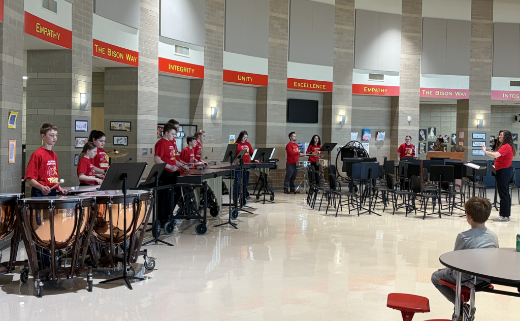 The band performed for families to show their skills they worked on all year. 