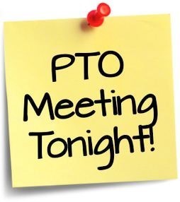 PTO meeting sticky note