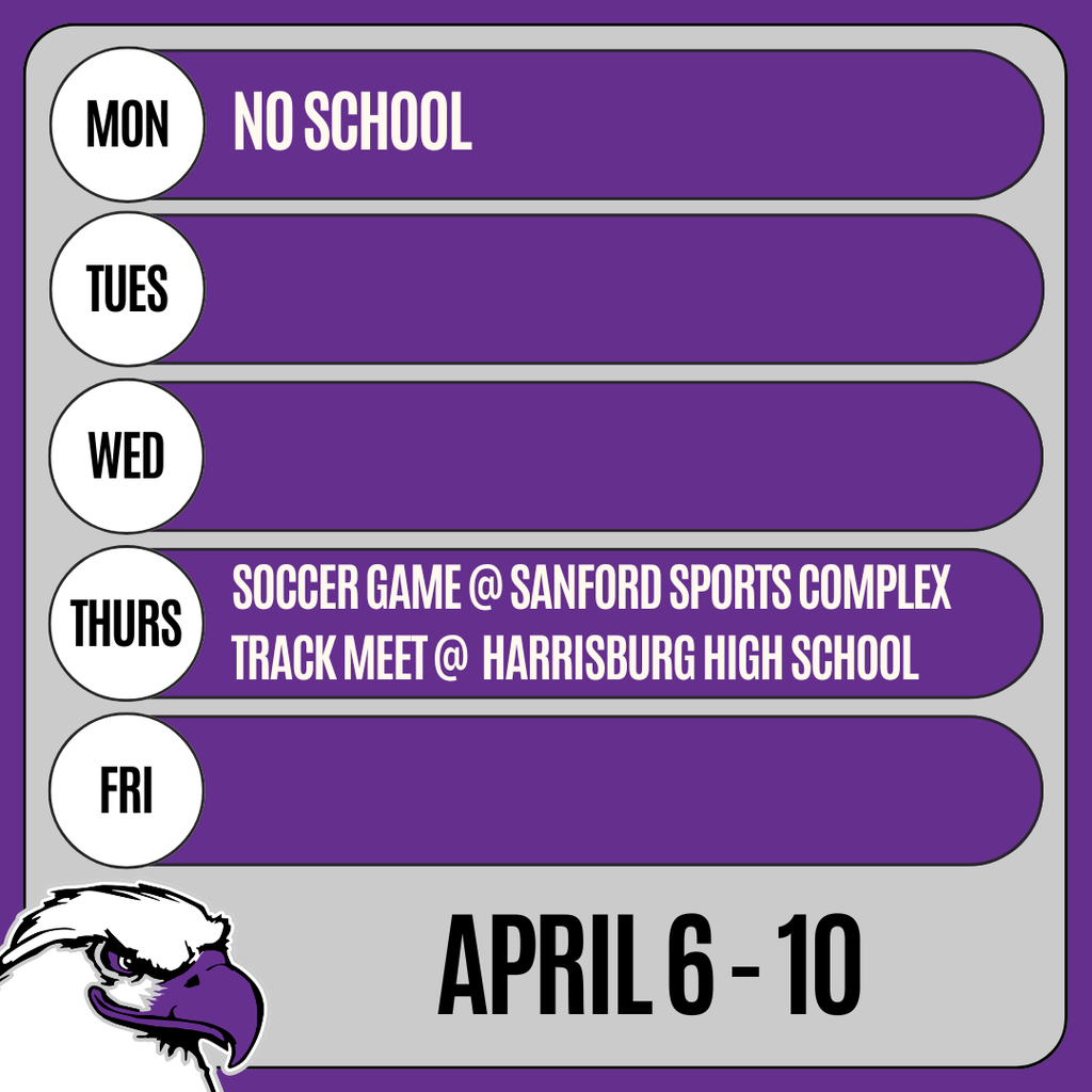 Events at George McGovern April 6-10