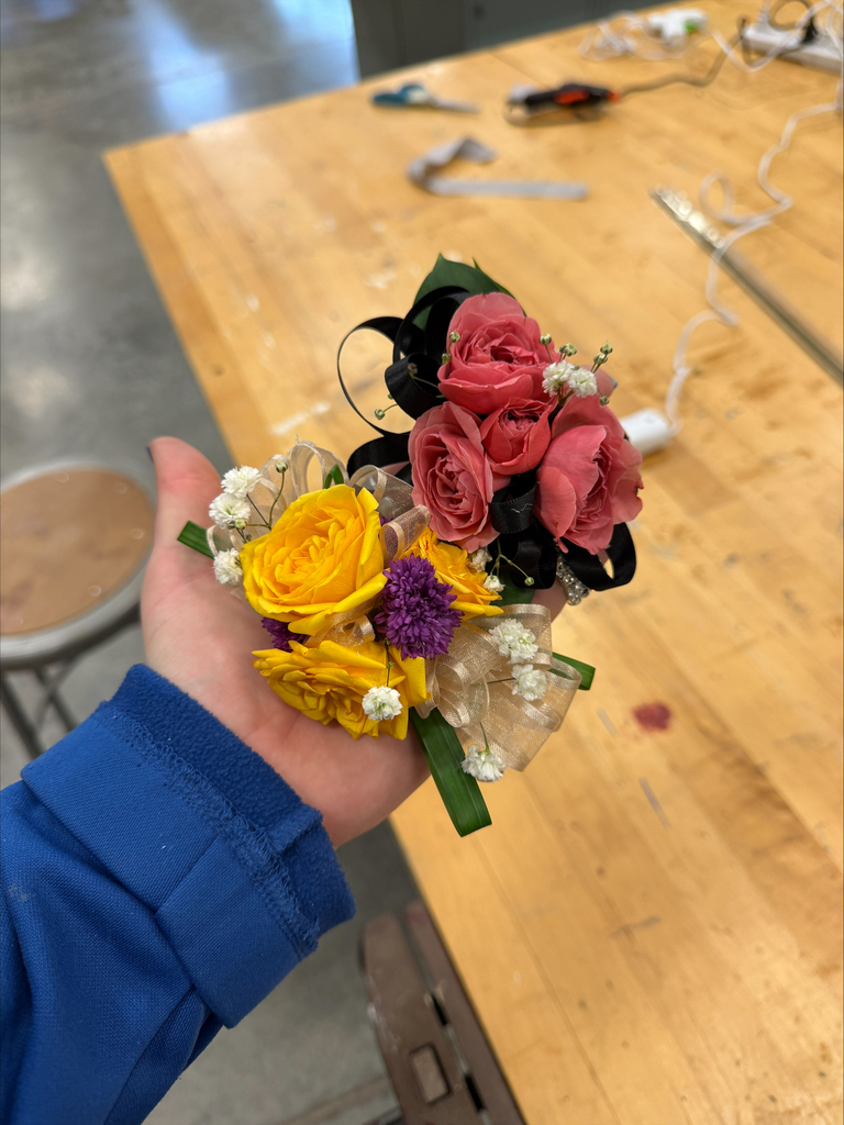 completed flower arrangements