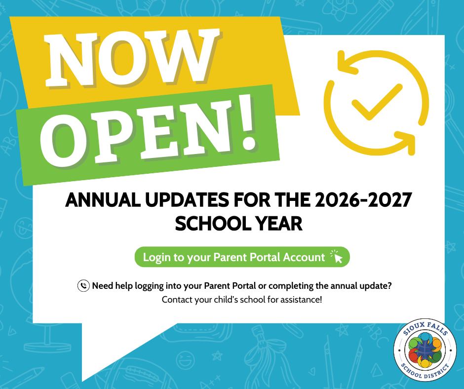 Decorative: Annual Student Update Graphic - All information can be found in the post. 