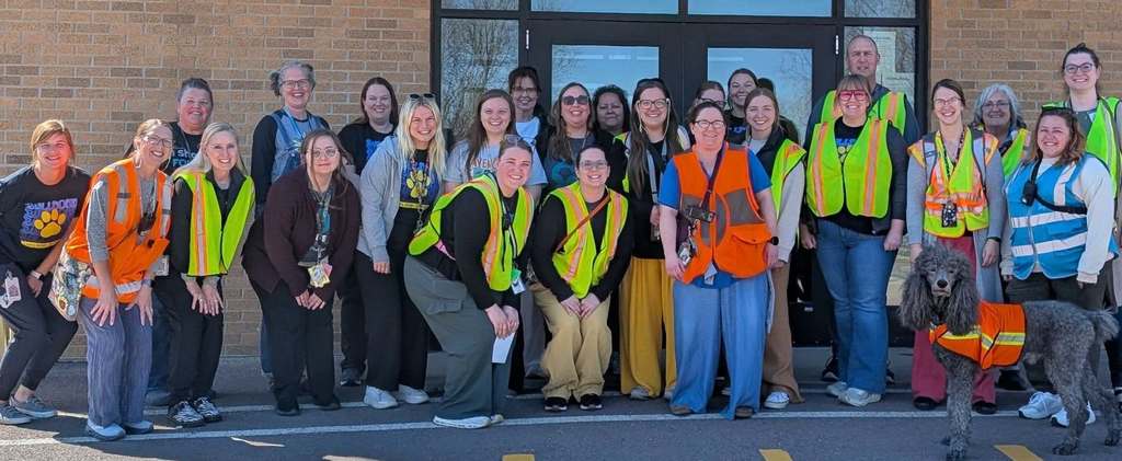 Staff celebrate National Assistant Principal's week dressing up as Mrs. Tomkins