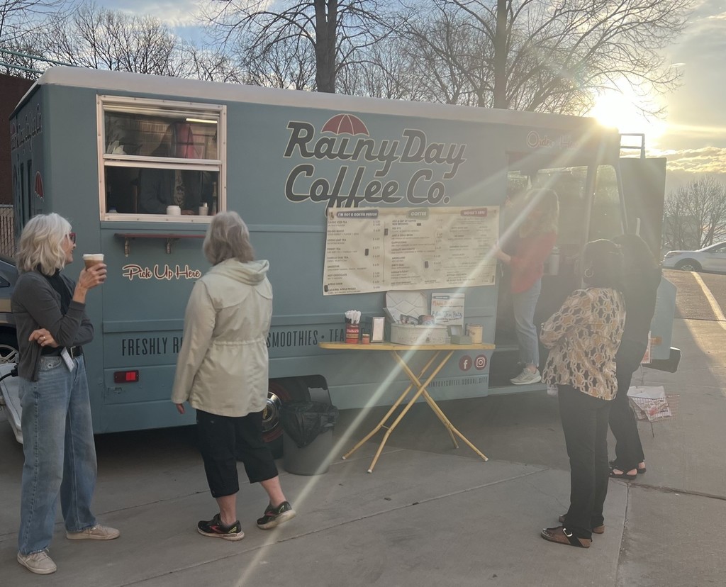 Rainy Day Coffee Company delivering coffee 